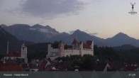 Archiv Foto Webcam Hohes Schloss in Füssen 02:00