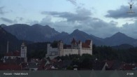 Archiv Foto Webcam Hohes Schloss in Füssen 00:00