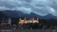Archiv Foto Webcam Hohes Schloss in Füssen 02:00
