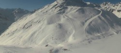 Archived image Webcam in the Pitztaler Gletscher Rifflsee Ski Resort 09:00