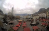 Archiv Foto Webcam Bozen - Panorama Waltherplatz 13:00