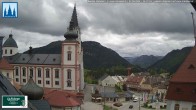 Archived image Webcam Basilica in Mariazell 13:00