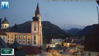 Archiv Foto Webcam Basilika Mariazell 19:00