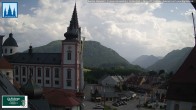 Archiv Foto Webcam Basilika Mariazell 15:00