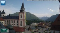 Archiv Foto Webcam Basilika Mariazell 17:00
