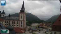 Archived image Webcam Basilica in Mariazell 13:00