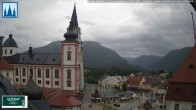 Archived image Webcam Basilica in Mariazell 13:00