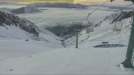 Archived image Webcam Ohau Snow Field - View towards Lake Ohau 18:00