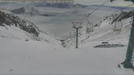Archived image Webcam Ohau Snow Field - View towards Lake Ohau 22:00
