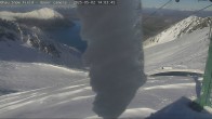 Archiv Foto Webcam Ohau Snow Fields: Blick auf den Lake Ohau 13:00