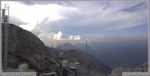 Archiv Foto Webcam Skigebiet Sella Nevea - Bovec Kanin - Blick nach Osten 17:00