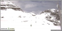 Archiv Foto Webcam Skigebiet Sella Nevea - Bovec Kanin - Blick Richtung Nordwesten 12:00