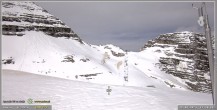 Archiv Foto Webcam Skigebiet Sella Nevea - Bovec Kanin - Blick Richtung Nordwesten 14:00