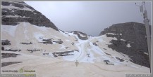Archiv Foto Webcam Skigebiet Sella Nevea - Bovec Kanin - Blick Richtung Nordwesten 15:00