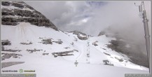 Archiv Foto Webcam Skigebiet Sella Nevea - Bovec Kanin - Blick Richtung Nordwesten 13:00
