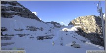 Archiv Foto Webcam Skigebiet Sella Nevea - Bovec Kanin - Blick Richtung Nordwesten 17:00