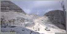 Archiv Foto Webcam Skigebiet Sella Nevea - Bovec Kanin - Blick Richtung Nordwesten 13:00