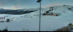 Archived image Webcam Panoramic view from mountain hut Plantapatsch in Watles (Vinschgau Valley) 07:00