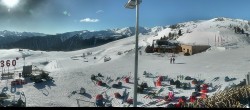 Archived image Webcam Panoramic view from mountain hut Plantapatsch in Watles (Vinschgau Valley) 11:00