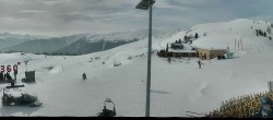 Archived image Webcam Panoramic view from mountain hut Plantapatsch in Watles (Vinschgau Valley) 11:00