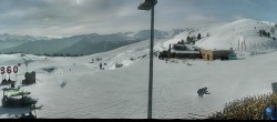 Archived image Webcam Panoramic view from mountain hut Plantapatsch in Watles (Vinschgau Valley) 13:00