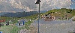 Archived image Webcam Panoramic view from mountain hut Plantapatsch in Watles (Vinschgau Valley) 13:00
