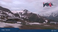 Archiv Foto Webcam Skigebiet Ischgl: Bergstation Idalp 23:00