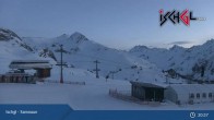 Archiv Foto Webcam Skigebiet Ischgl: Bergstation Idalp 01:00
