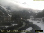 Archived image Webcam Furka Bergstrecke steam locomotive - Gletsch 07:00
