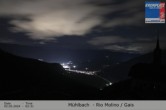 Archiv Foto Webcam Blick von Mühlbach auf Gais (Tauferer Ahrntal, South Tyrol) 01:00