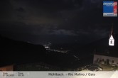 Archived image Webcam View from Rio Molino towards Gais (Tauferer Ahrntal, South Tyrol) 23:00