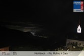 Archived image Webcam View from Rio Molino towards Gais (Tauferer Ahrntal, South Tyrol) 23:00