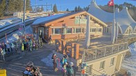 Archived image Webcam Rigi Ski Resort - Bahnhöfli restaurant 07:00