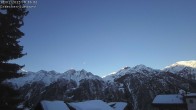 Archiv Foto Webcam Grächen - Süd-West: Weisshorn 07:00