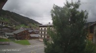 Archiv Foto Webcam Zentrum Les Gets - Blick zur Mont Chery Piste 13:00