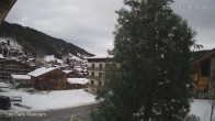 Archiv Foto Webcam Zentrum Les Gets - Blick zur Mont Chery Piste 13:00