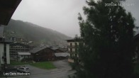 Archiv Foto Webcam Zentrum Les Gets - Blick zur Mont Chery Piste 05:00