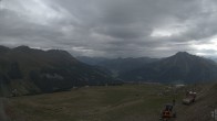 Archived image Webcam Schöneben: Top Station Rojen Chair Lift 07:00