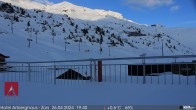 Archiv Foto Webcam Arlberghaus Zürs - SnowCam 19:00