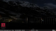 Archived image Webcam Snowcam: Arlberghaus Zürs 23:00