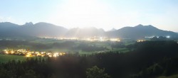 Archiv Foto Webcam Pfronten - Burgruine Eisenberg 23:00
