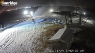 Archiv Foto Webcam Blick auf Porcupine Sunridge Ski Area 01:00