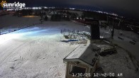 Archiv Foto Webcam Blick auf Porcupine Sunridge Ski Area 23:00