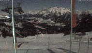 Archiv Foto Webcam Hauser Kaibling (Schladming-Dachstein) - Bergstation Sessellift &#39;Alm 6er&#39; 23:00