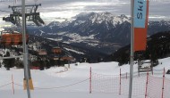 Archiv Foto Webcam Hauser Kaibling (Schladming-Dachstein) - Bergstation Sessellift &#39;Alm 6er&#39; 07:00