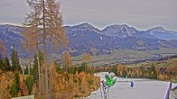 Archived image Webcam Hauser Kaibling (Styria) - Downhill Höfi Express 11:00