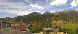 Archived image Webcam Panoramic view from hotel Herrschaftstaverne towards village Haus im Ennstal, Styria 11:00