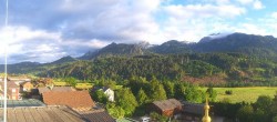 Archived image Webcam Panoramic view from hotel Herrschaftstaverne towards village Haus im Ennstal, Styria 05:00