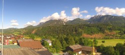 Archived image Webcam Panoramic view from hotel Herrschaftstaverne towards village Haus im Ennstal, Styria 07:00