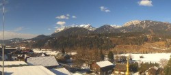 Archived image Webcam Panoramic view from hotel Herrschaftstaverne towards village Haus im Ennstal, Styria 11:00